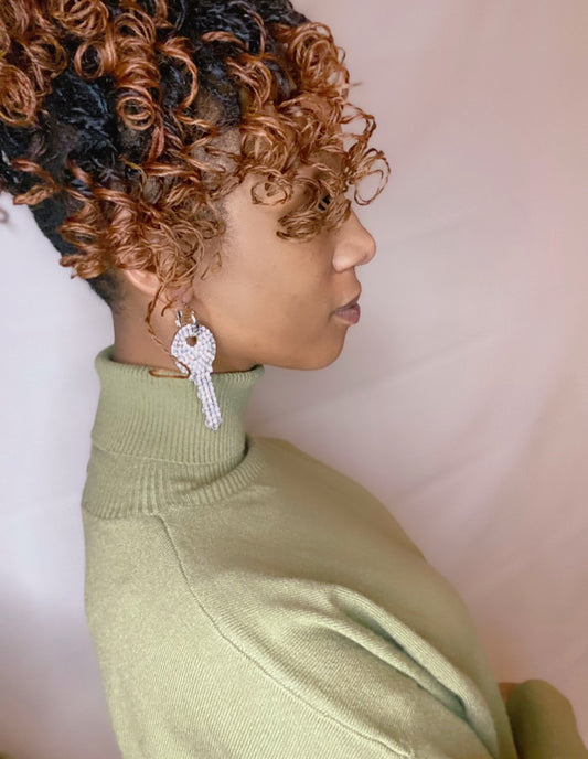 Key dangle earrings